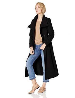 Kenneth Cole New York - Cappotto da Donna con Cintura - Nero - 38
