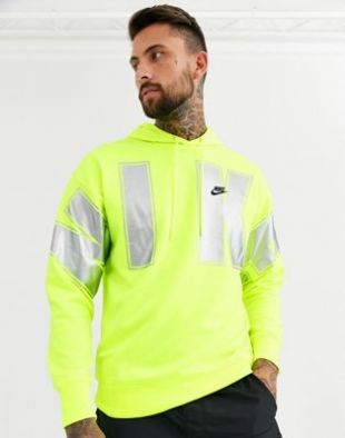 Nike overbranded hoodie in neon green | ASOS