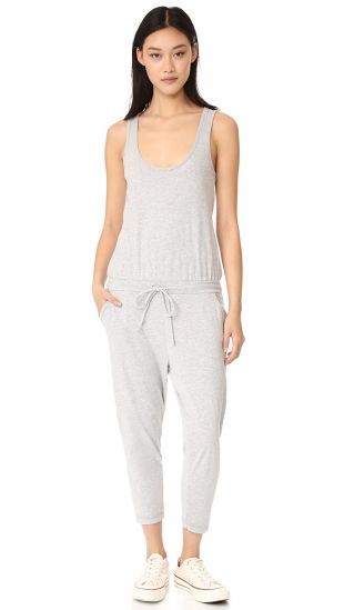 bobi - Grey Sleeveless Jumpsuit