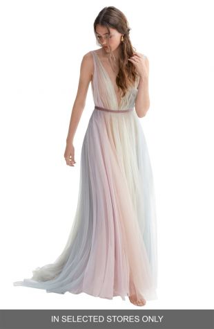Hutton Rainbow Tulle A-Line Wedding Dress