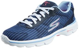 Skechers Go Walk 3 Fit Knit, Baskets Non-Montantes Femme