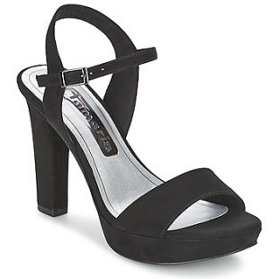 sandales à talons noires