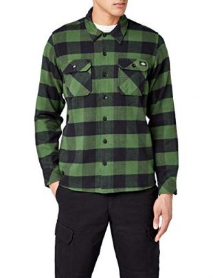 Dickies Sacramento, Chemise Casual Homme, Vert (Pine Green), Small