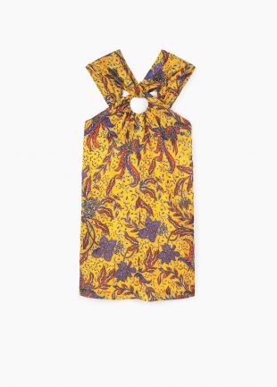 Halter Print Dress