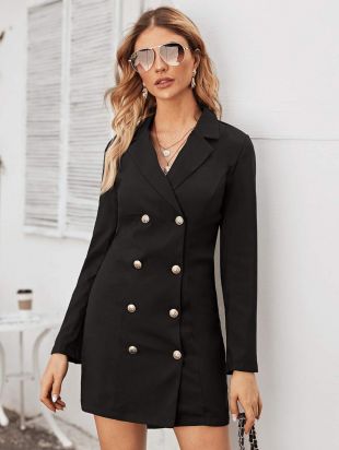 Robe blazer noir
