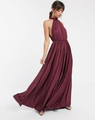 ASOS DESIGN - Robe longue plissée cintrée dos nu | ASOS