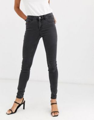 Vero Moda - jean skinny gainant - Gris foncé | ASOS