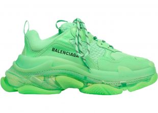 Balenciaga - Balenciaga Triple S Neon Green Clear Sole (W)