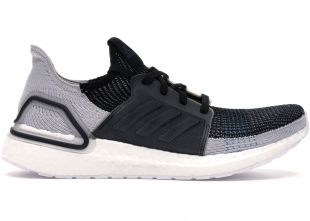 adidas Ultra Boost 19 Core Black Grey Six Shock Cyan