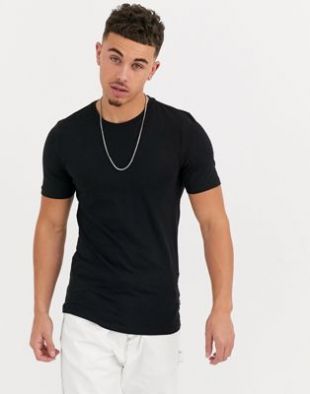 Only & Sons muscle fit t-shirt in black | ASOS