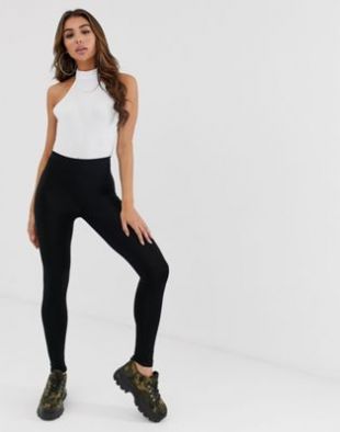 ASOS DESIGN - Leggings taille haute - Noir | ASOS