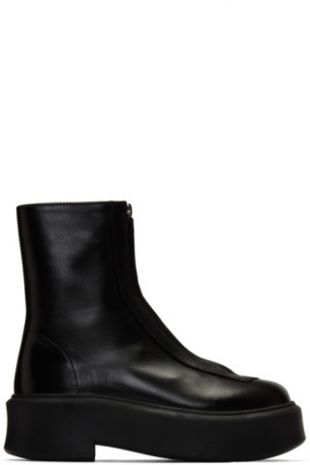 Black Zipped Boots