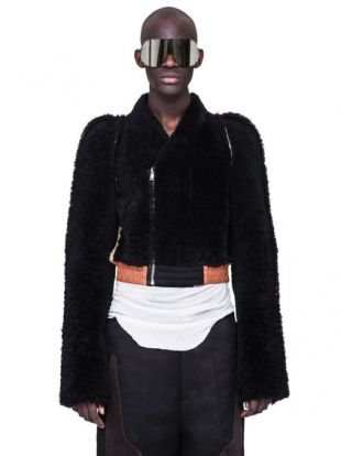 Rick owens larry fur jacket worn by playboi carti account on the Instagram  of @playboicarti