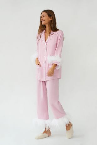 Pink and White Pajama