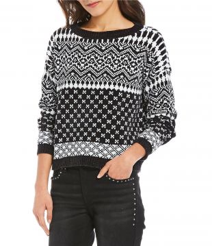 Love by Design - Black And White Sweater
