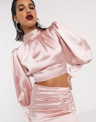 ASOS EDITION - Top dos ouvert à manches bouffantes | ASOS