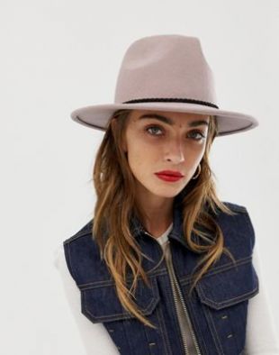 ASOS DESIGN - Fedora en feutre avec bordure tressée et tour de tête réglable | ASOS