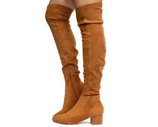 Marlo tan over on sale the knee suede