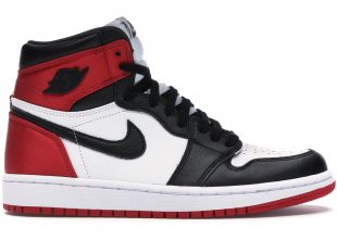 Jordan 1 Retro High Satin Black Toe (W)