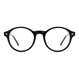 TIJN Blue Light Blocking Classic Round Non-prescription Frosted Eyeglasses Frame