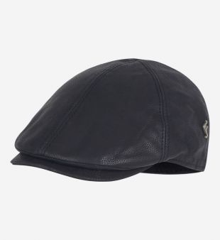 Casquette plate 6 pans cuir - Fléchet - Galeries Lafayette