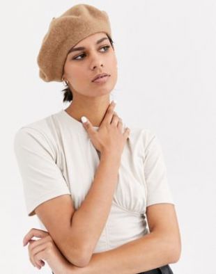 ASOS DESIGN - Béret en laine - Marron | ASOS