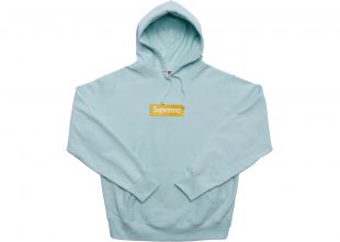 Supreme Box Logo Hooded Sweatshirt (FW17) Ice Blue