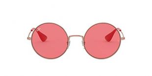 Ray-Ban Ja Jo Metal Round Sunglasses in Shiny Copper Red RB3592 9035C8 55