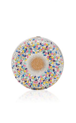 Vanilla Sprinkles Donut Crystal-Embellished Clutch by Judith Leiber Couture | Moda Operandi
