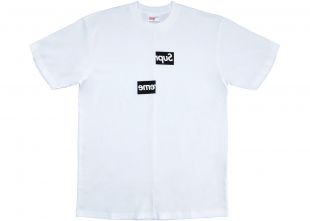 Supreme Comme des Garcons SHIRT Split Box Logo Tee White