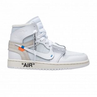 OFF-WHITE x Air Jordan 1 Retro High OG BG 'White' 2018