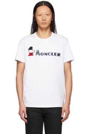 T-shirt à logo blanc Maglia