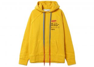 OFF-WHITE Oversized Industrial Y013 Hoodie Yellow
