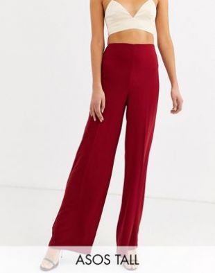 ASOS DESIGN Tall - Panlaon large épuré à taille haute | ASOS