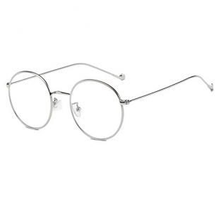 Hibote Hommes Femmes Lunettes anti-lumière bleue - Lunettes rondes Lunettes transparentes Lunettes Cadre - 18082306