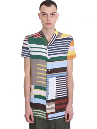 Rick Owens Golf Shirt In Multicolor Viscose worn by A$AP Rocky on
