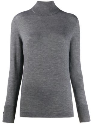 Roll-Neck Fitted Sweater