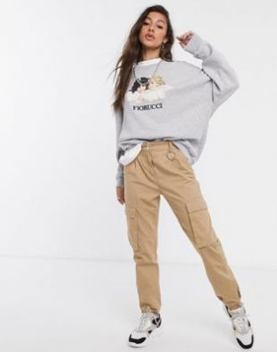 Fiorucci vintage angels sweatshirt in grey | ASOS