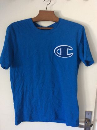 T shirt Champion Bleu