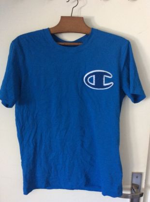 Champion - T shirt Champion Bleu