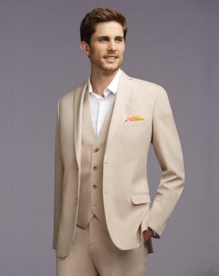 Costume De Mariage De Couleur Crème Pour Homme Veste + Pantalon + Gilet Convient Mieux De $73.97 Du Faithseller | DHgate.Com