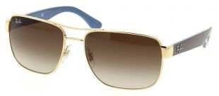Lunettes de soleil RAY-BAN RB 3530 001/13 58/17 Homme Doré Carrée Cerclée Classique 58mmx17mm 91€