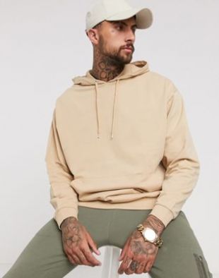 Hoodie oversize léger - Beige