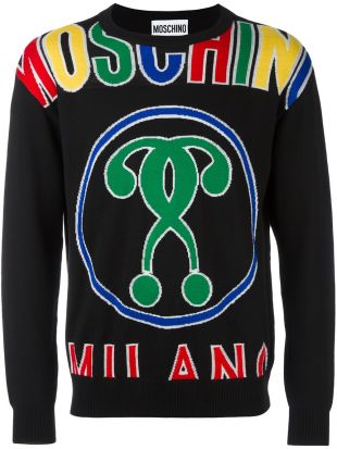 Moschino Pull À Motif Intarsia