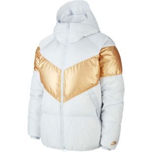 Blouson Nike Sportswear - Blanc/Or