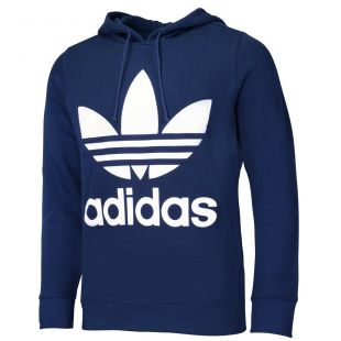 Adidas Trefoil à Capuche Femmes Pull Sweat à Capuche Bleu Marine CE2410 • EUR 57,20