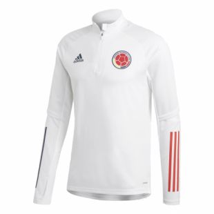Sweat zippé Colombie blanc 2020
