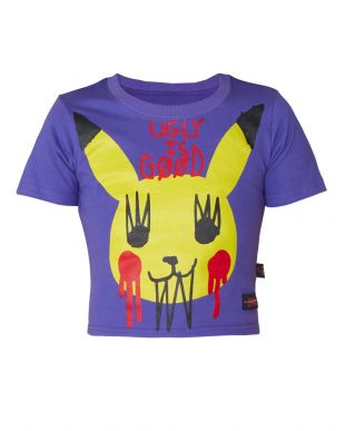 Pika Punk Crop T-shirt