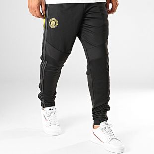 adidas - Pantalon Jogging A Bandes Manchester United DX9052 Noir - LaBoutiqueOfficielle.com