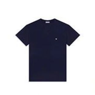 T-shirt, broderie "abeille" blanche, coton bleu marine - Prêt-à-porter - Mode Homme | DIOR
